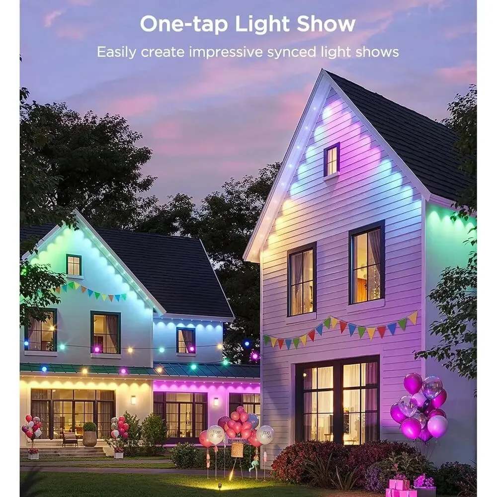 Govee Permanent Outdoor Lights 2 150ft (H705F) RGBIC Smart LED App Alexa Google